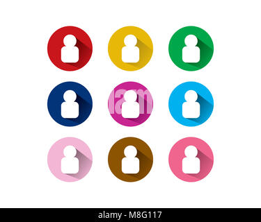 È un simbolo associato a una persona, una persona, foto o immagine del profilo Foto Stock