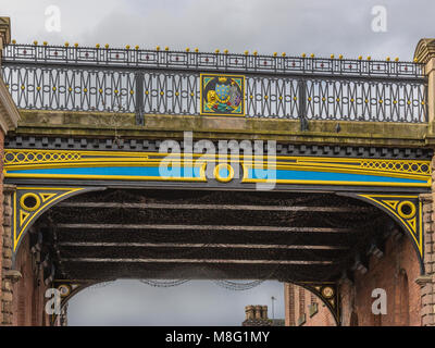 St Petersgate Bridge, Stockport Town Center, Greater Manchester, Regno Unito Foto Stock