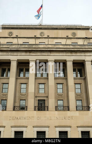 Stewart Lee Udall Dipartimento dell'interno edificio, Reparto di Stati Uniti dell'Interno, 1849 C Street NW, Washington DC Foto Stock