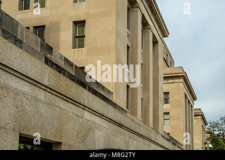 Stewart Lee Udall Dipartimento dell'interno edificio, Reparto di Stati Uniti dell'Interno, 1849 C Street NW, Washington DC Foto Stock