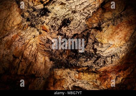 Grotte di calcare dettaglio Foto Stock