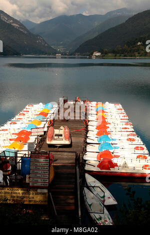 Lago di Ledro, Trento, Trentino, Italia Foto Stock