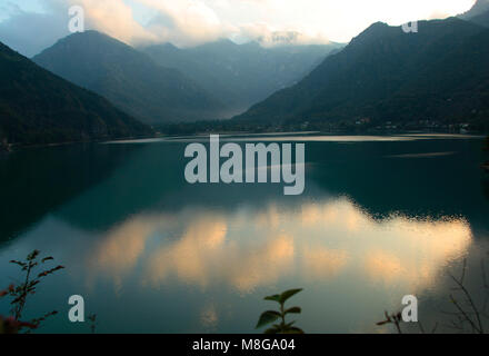 Lago di Ledro, Trento, Trentino, Italia Foto Stock