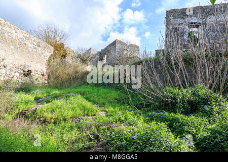 Kayakoy (karmylassos) vecchio villaggio greco di Fethiye, Turchia Foto Stock