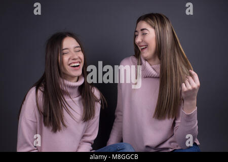 Ragazze divertente felicità Foto Stock