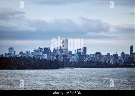 Lo skyline di Vancouver, British Columbia, Canada Foto Stock