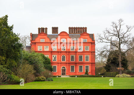 La casa olandese esterno a Kew Palace e Royal Palace Royal Bontanical Gardens di Kew Gardens, London, Regno Unito Foto Stock