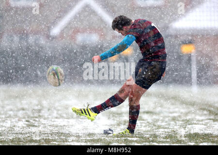 Braintree RFC vs East London RFC, Londra 3 Nord Est Division Rugby Union al Clubhouse il 17 marzo 2018 Foto Stock