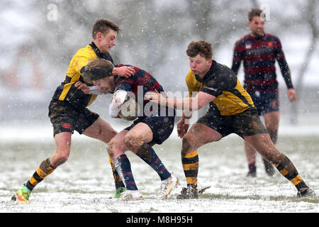 Braintree RFC vs East London RFC, Londra 3 Nord Est Division Rugby Union al Clubhouse il 17 marzo 2018 Foto Stock