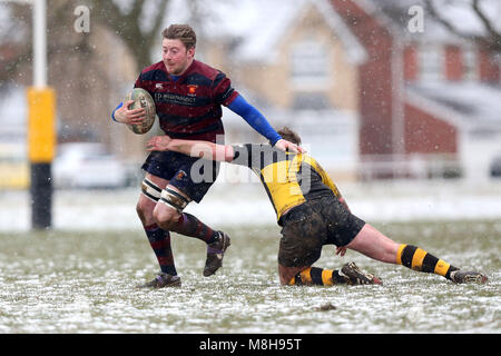 Braintree RFC vs East London RFC, Londra 3 Nord Est Division Rugby Union al Clubhouse il 17 marzo 2018 Foto Stock