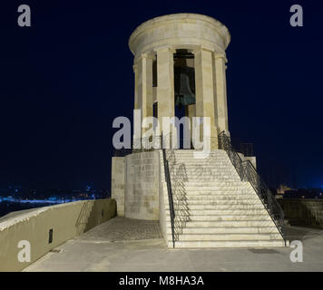 Assedio Bell Valletta Malta Foto Stock