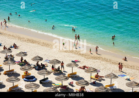Galapos beach. Arrabida parco naturale, Setubal. Portogallo Foto Stock