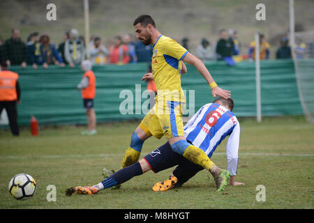 FC ANINOASA VS PETROLUL PLOIESTI , LIGA A 3A ROMANIA SEZONUL 2017-2018 , 17.03.2018 Foto Stock