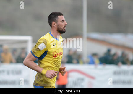 FC ANINOASA VS PETROLUL PLOIESTI , LIGA A 3A ROMANIA SEZONUL 2017-2018 , 17.03.2018 Foto Stock