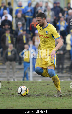 FC ANINOASA VS PETROLUL PLOIESTI , LIGA A 3A ROMANIA SEZONUL 2017-2018 , 17.03.2018 Foto Stock