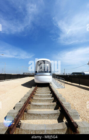 Israele Centre Metro in costruzione-urbana e linee di trasporto Foto Stock