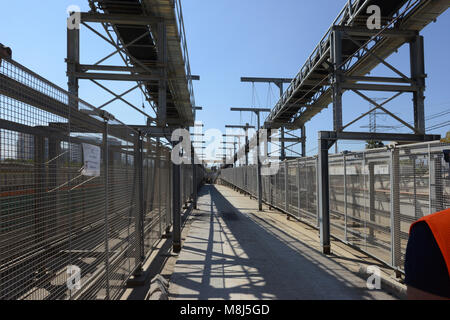 Israele Centre Metro in costruzione-urbana e linee di trasporto Foto Stock