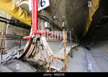 Israele Centre Metro in costruzione-urbana e linee di trasporto Foto Stock