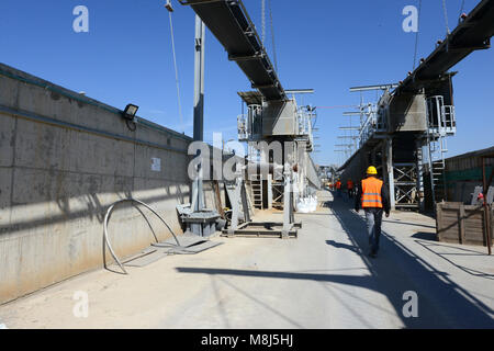 Israele Centre Metro in costruzione-urbana e linee di trasporto Foto Stock