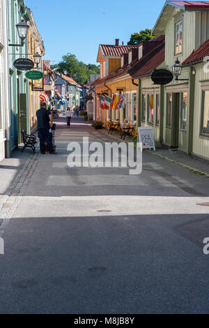 La Stora gatan, Sigtuna (Svezia) Foto Stock