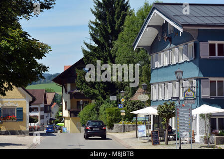 Centro di Weiler im Allgaeu vicino al lago di Costanza - Germania. Foto Stock