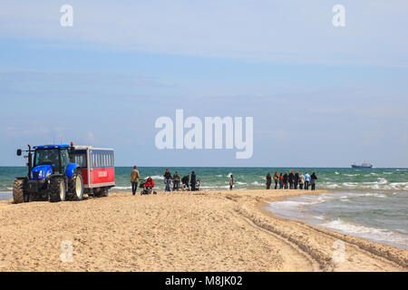 Skagen promontorio un attrazione turistica in Danimarca Foto Stock