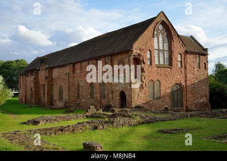 Whitefriars convento carmelitano, Coventry pietra arenaria rossa edificio costruito 1342 Foto Stock