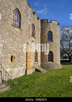 Il castello di Taunton, Somerset grado che ho elencato Castello Normanno Foto Stock