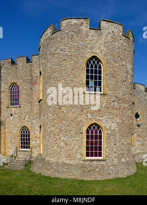 Il castello di Taunton, Somerset grado che ho elencato Castello Normanno Foto Stock