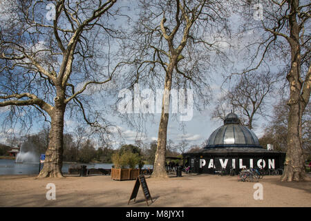 Pavilion Cafe Victoria Park, Hackney, Londra, Regno Unito Foto Stock