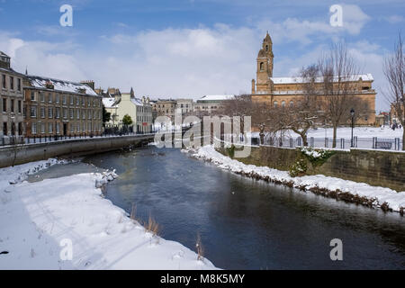 Paisley in grande congelamento del 'Bestia da est'. Foto Stock