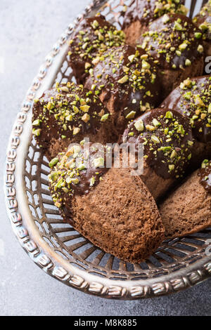 Cioccolato artigianale cookies Madeleine Foto Stock