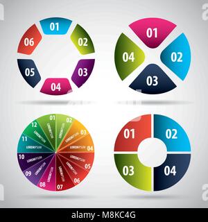 Infographics schema statistiche Illustrazione Vettoriale