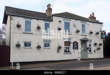 Barnes Wallis public house, Station Road, North Howden, Goole, nello Yorkshire, Inghilterra, Regno Unito. Foto Stock