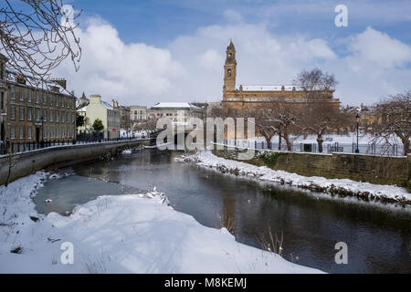 Paisley in grande congelamento del 'Bestia da est'. Foto Stock