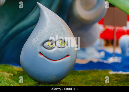 Colorato figure di cartapesta durante la festa nazionale Foto Stock