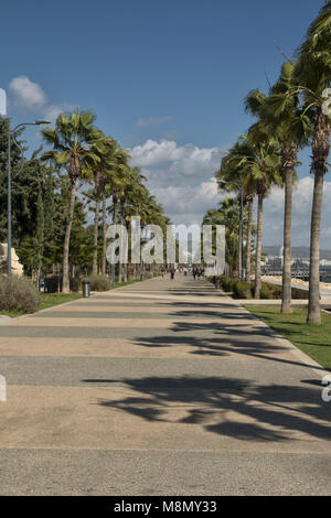 Molos passeggiata Limassol, Cipro Foto Stock