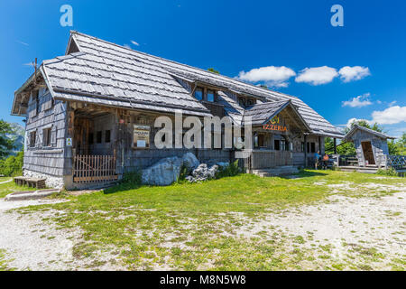 Vogel Ski Resort, il Parco Nazionale del Triglav, Ukanc, Alta Carniola, Slovenia, Europa Foto Stock