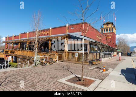 Fort Pub & Grill in Fort Langley, British Columbia. Foto Stock