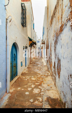 Medina di Hammamet sulla costa mediterranea, Nord Africa. Foto Stock