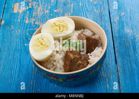 Calcutta Biryani Montone - misti piatto di riso Foto Stock