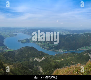 Blick vom Schafberg auf den Mondsee Foto Stock