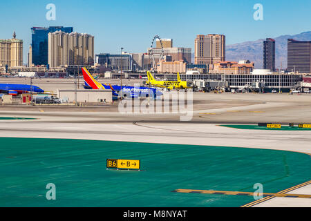 Aeroporto Internazionale di McCarran Las Vegas, STATI UNITI D'AMERICA Foto Stock