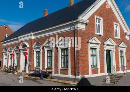 Il museo locale in una storica casa, Nordby, isola di Fanoe, nello Jutland, Danimarca e Scandinavia Foto Stock