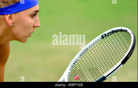 Elena Vesnina (Russia) giocando a Eastbourne Aegon International, 2017 Foto Stock