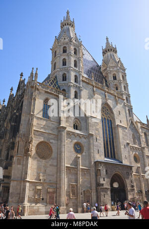 La cattedrale di Santo Stefano a Vienna, in Austria Foto Stock