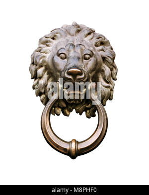 Testa leone porta respingente Foto Stock