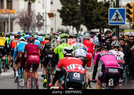 Calella, Spagna. Xix marzo, 2018. Inizio del ciclismo: 98a volta ciclista a Catalunya 2018/Fase 1 Calella - Calella di 152,3km durante il tour di Catalunya, 19 marzo del 2018 a Calella, Spagna. Credito: CORDON PREMERE/Alamy Live News Foto Stock