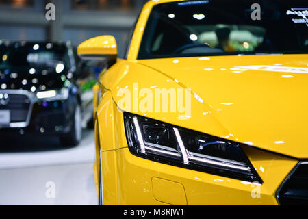 NONTHABURI - 29 novembre : Audi TT Coupé auto sul display in Thailandia International Motor Expo 2017 il 29 novembre 2017 a Nonthaburi, Tailandia. Foto Stock