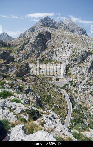 Nus de la corbata, strada ma-2141, Mallorca Foto Stock